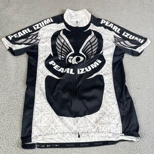Pearl iZumi Jersey Mens XXL  Black 1/4 Zip Black White Outdoor Bicycle Race